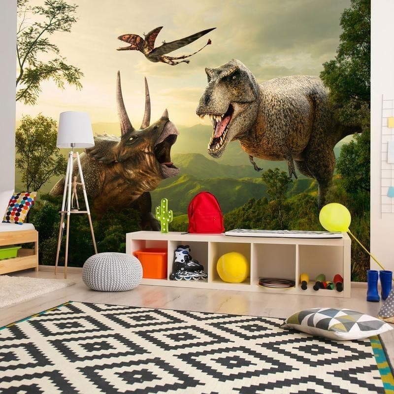 Fotomurale adesivo Dinosaur Square in Sticker da muro e lettere in legno Collezione Casa - Trebisacce, commercioVirtuoso.it