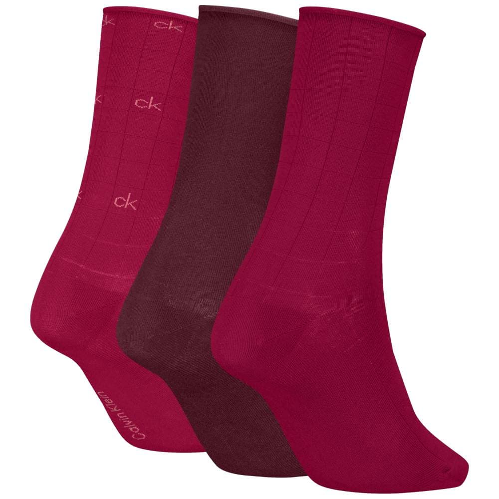 Calvin Klein donna pack 3 calze rosso ciliegia 701235368003801 in Calze sportive Prodotti di Classe - Nocera Superiore, commercioVirtuoso.it