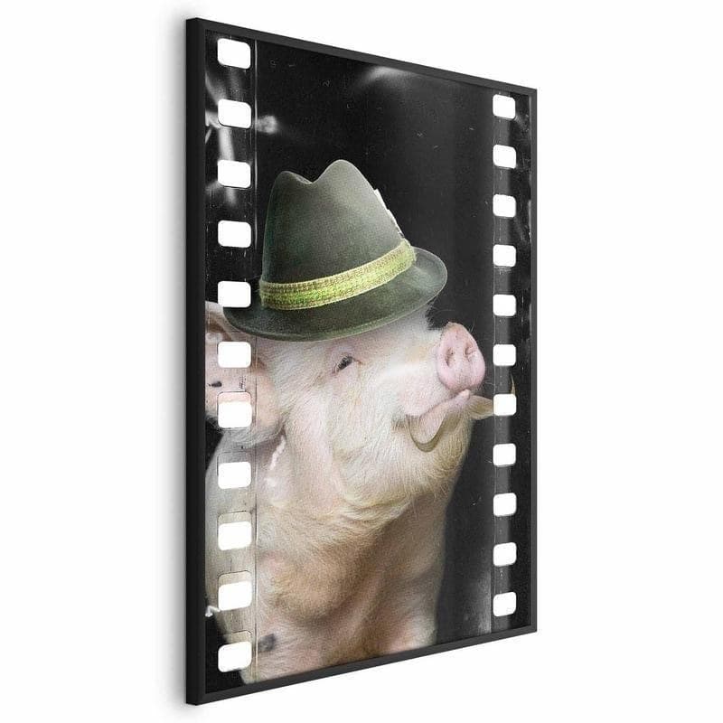 Poster - Pig with a Mustache in Poster e stampe Collezione Casa - Trebisacce, commercioVirtuoso.it