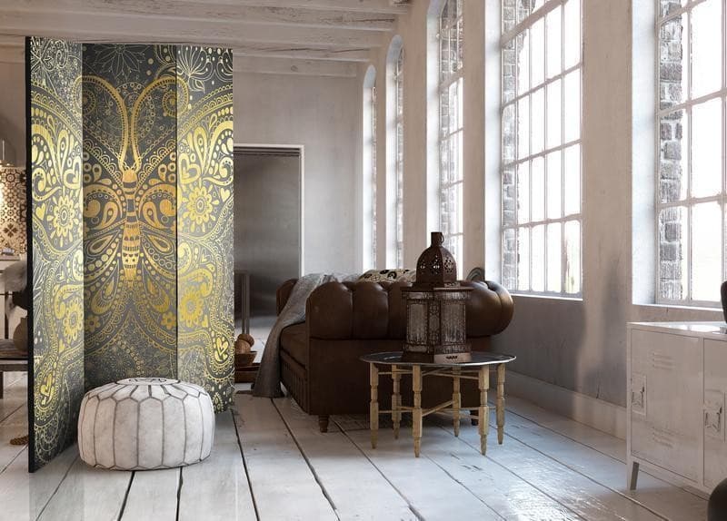 Paravento Golden Butterfly [divisori da interno] in Paraventi Collezione Casa - Trebisacce, commercioVirtuoso.it