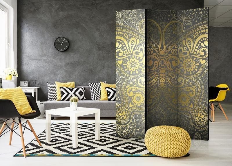 Paravento Golden Butterfly [divisori da interno] in Paraventi Collezione Casa - Trebisacce, commercioVirtuoso.it