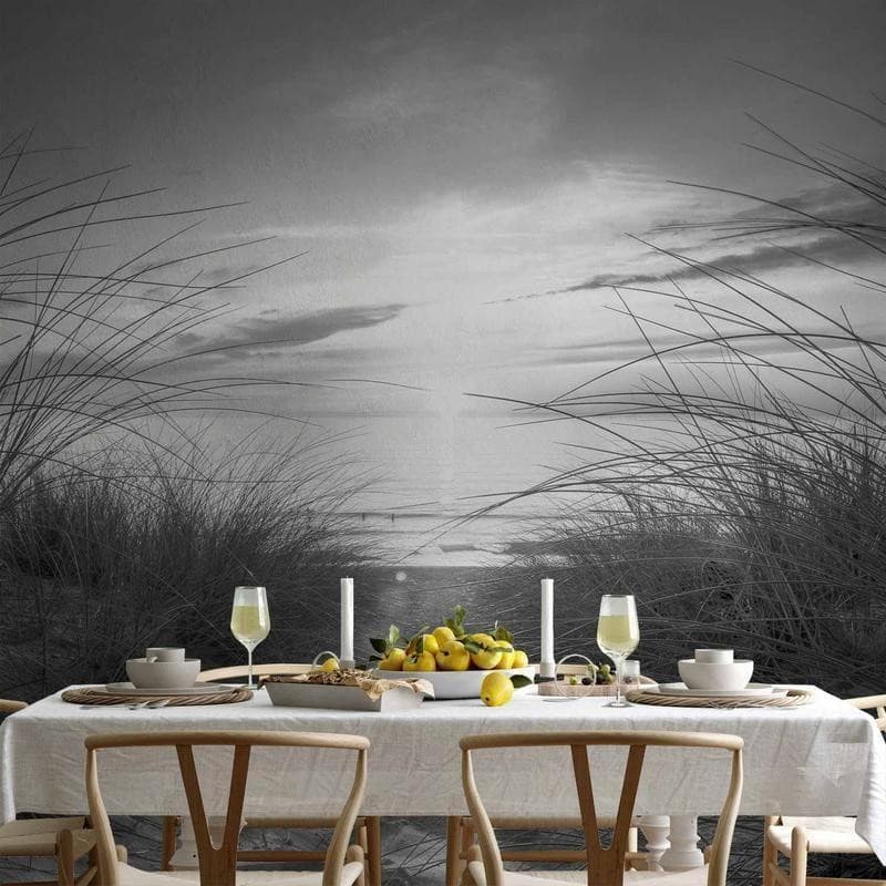 Fotomurale beach (black and white) in Carta da parati Collezione Casa - Trebisacce, commercioVirtuoso.it