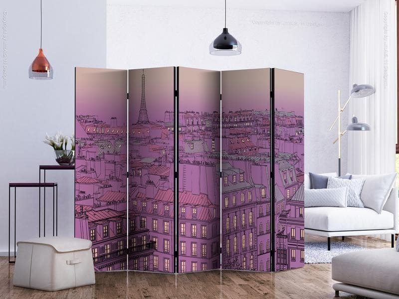 Paravento Friday evening in Paris II [Room Dividers] in Paraventi Collezione Casa - Trebisacce, commercioVirtuoso.it