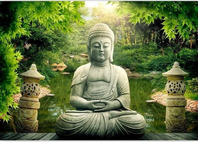 Fotomurale Giardino di Buddha in Carta da parati Collezione Casa - Trebisacce, commercioVirtuoso.it