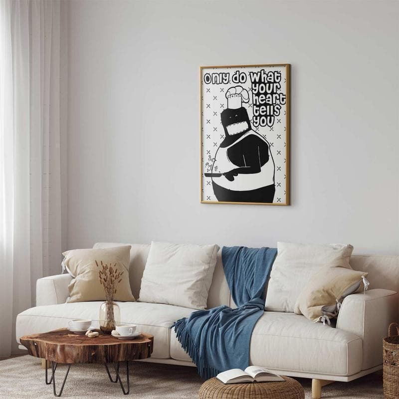 Poster - Only Do What Your Heart Tells You in Poster e stampe Collezione Casa - Trebisacce, commercioVirtuoso.it