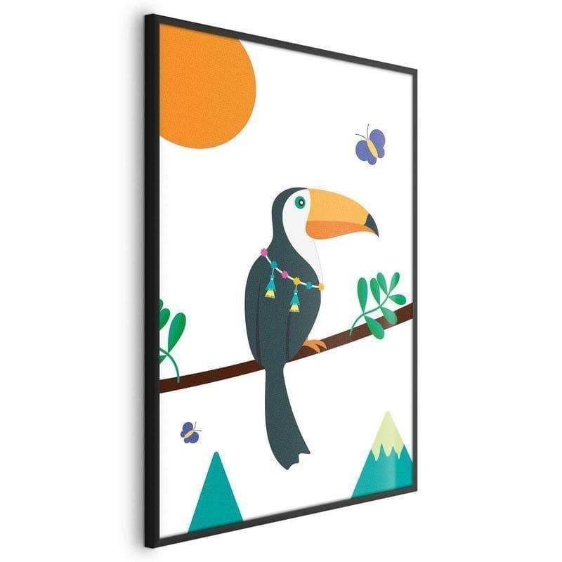 Poster - Toucan and Butterflies in Poster e stampe Collezione Casa - Trebisacce, commercioVirtuoso.it