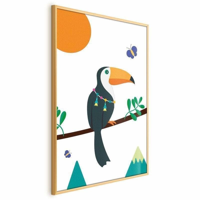 Poster - Toucan and Butterflies in Poster e stampe Collezione Casa - Trebisacce, commercioVirtuoso.it