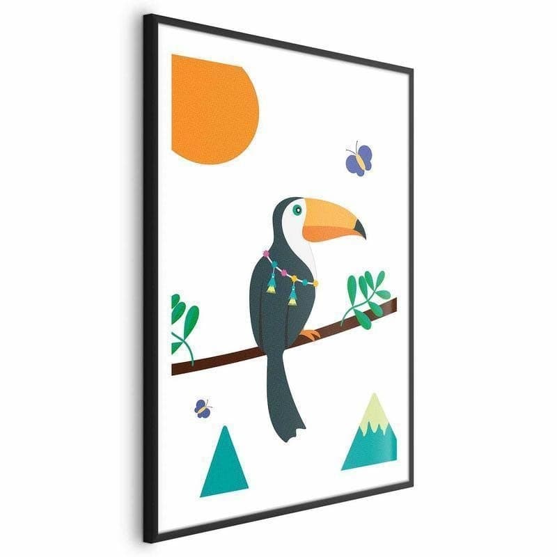 Poster - Toucan and Butterflies in Poster e stampe Collezione Casa - Trebisacce, commercioVirtuoso.it