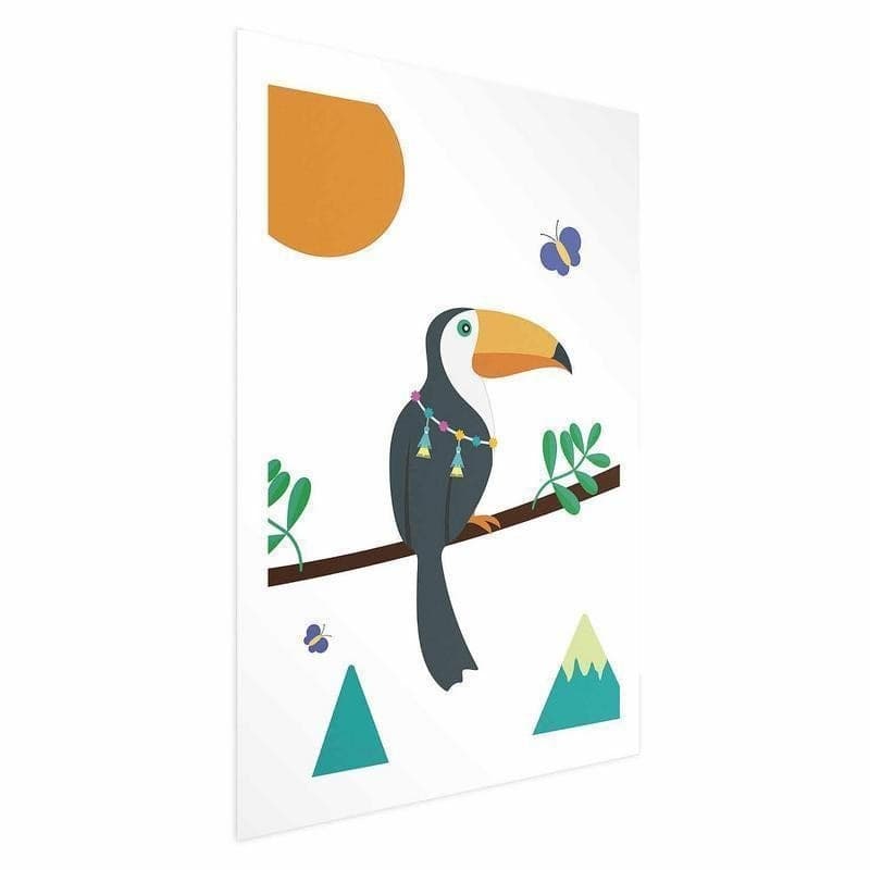 Poster - Toucan and Butterflies in Poster e stampe Collezione Casa - Trebisacce, commercioVirtuoso.it