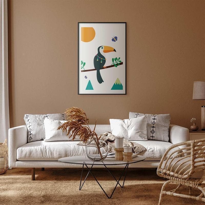 Poster - Toucan and Butterflies in Poster e stampe Collezione Casa - Trebisacce, commercioVirtuoso.it