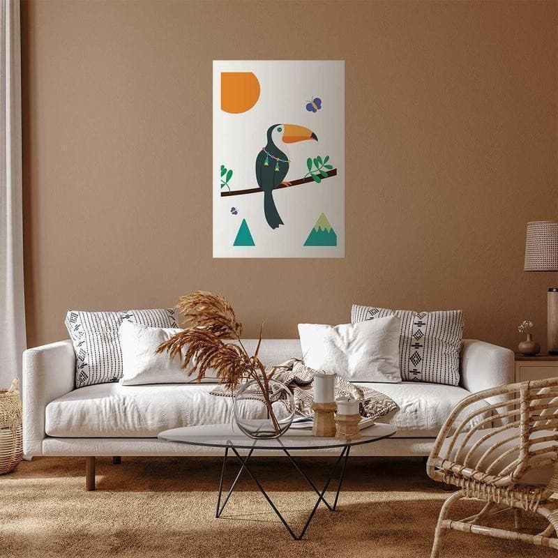 Poster - Toucan and Butterflies in Poster e stampe Collezione Casa - Trebisacce, commercioVirtuoso.it