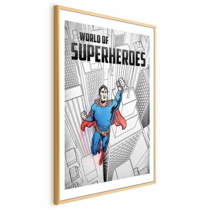 Poster - World of Superheroes in Poster e stampe Collezione Casa - Trebisacce, commercioVirtuoso.it