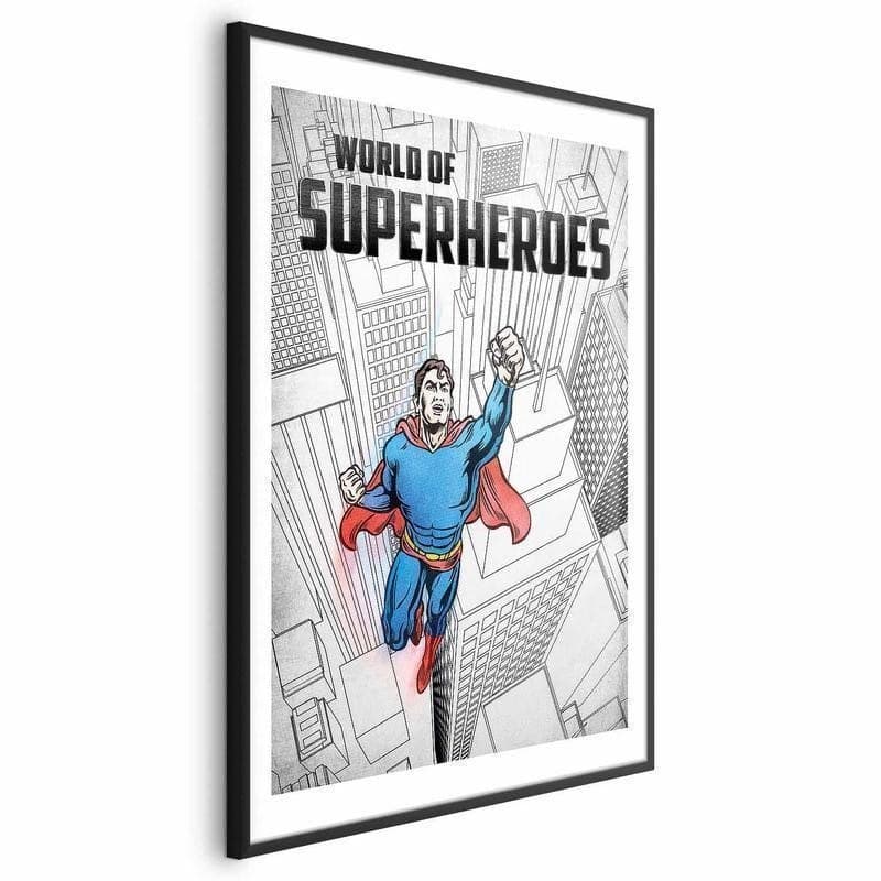 Poster - World of Superheroes in Poster e stampe Collezione Casa - Trebisacce, commercioVirtuoso.it