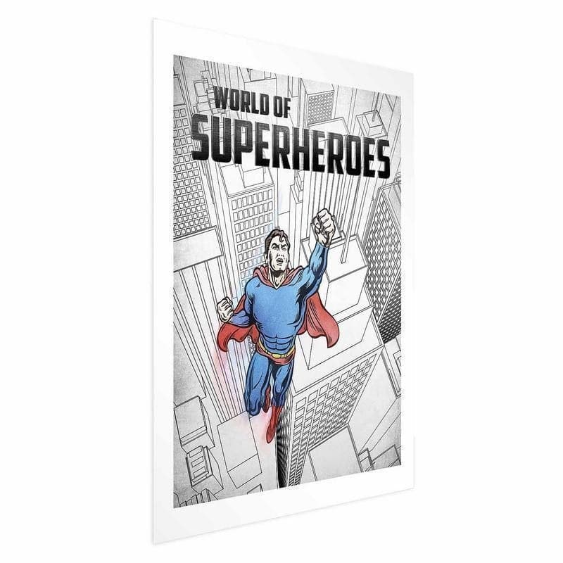 Poster - World of Superheroes in Poster e stampe Collezione Casa - Trebisacce, commercioVirtuoso.it