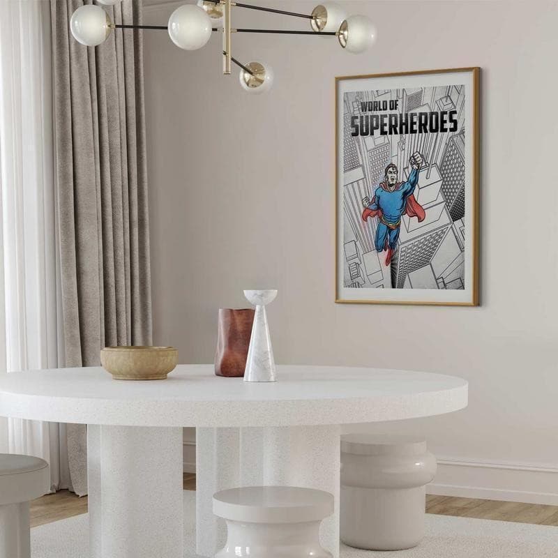 Poster - World of Superheroes in Poster e stampe Collezione Casa - Trebisacce, commercioVirtuoso.it