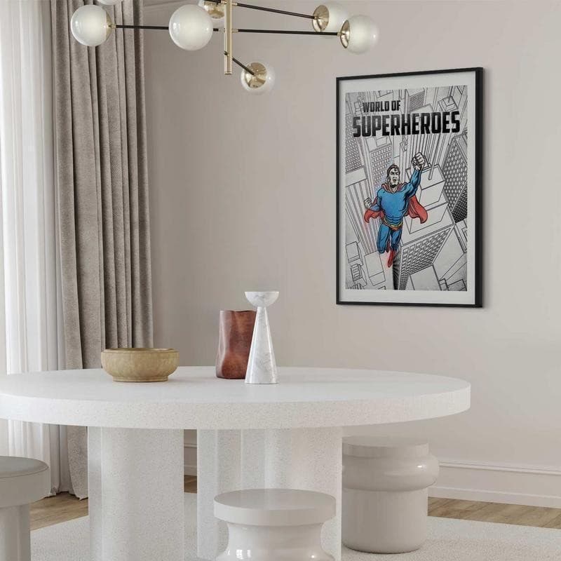 Poster - World of Superheroes in Poster e stampe Collezione Casa - Trebisacce, commercioVirtuoso.it
