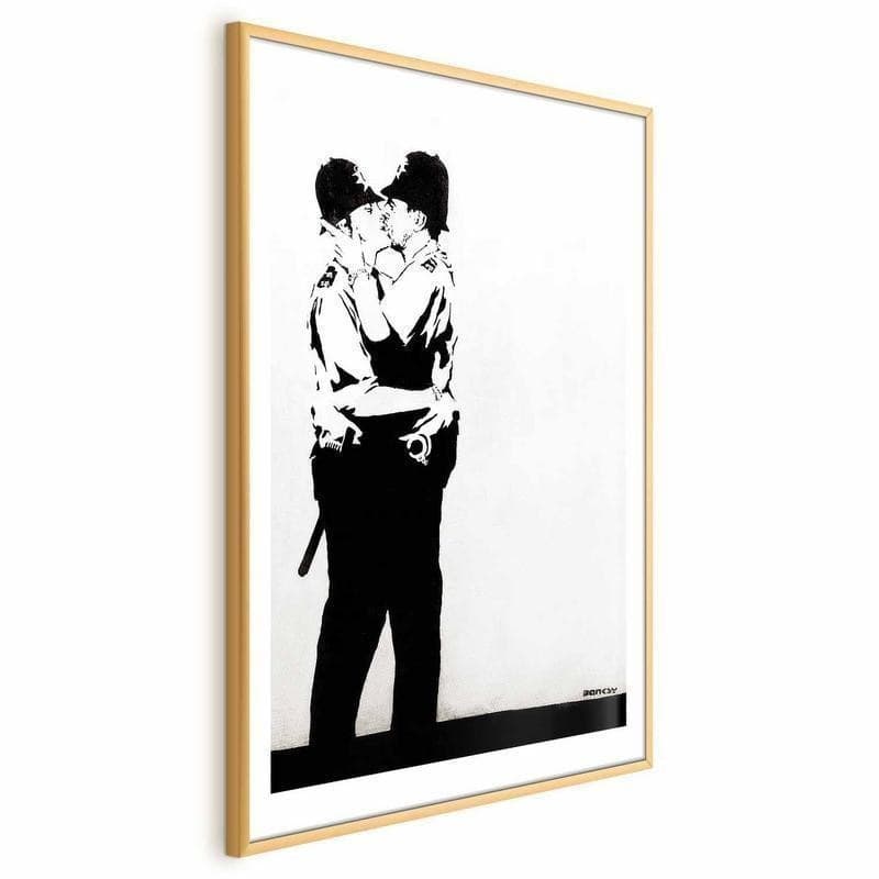 Poster - The Policemens Kiss in Poster e stampe Collezione Casa - Trebisacce, commercioVirtuoso.it