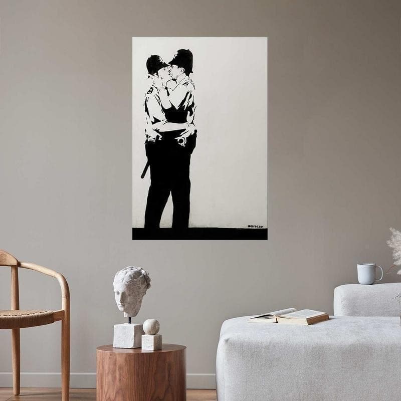 Poster - The Policemens Kiss in Poster e stampe Collezione Casa - Trebisacce, commercioVirtuoso.it