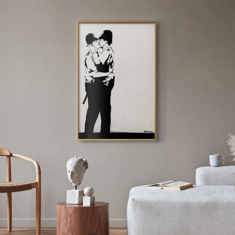 Poster - The Policemens Kiss in Poster e stampe Collezione Casa - Trebisacce, commercioVirtuoso.it