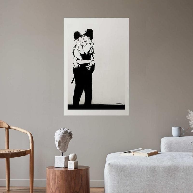 Poster - The Policemens Kiss in Poster e stampe Collezione Casa - Trebisacce, commercioVirtuoso.it