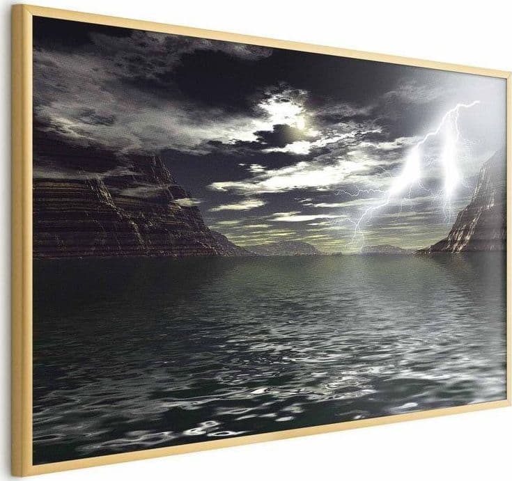 Poster - Storm Over the Lake in Poster e stampe Collezione Casa - Trebisacce, commercioVirtuoso.it