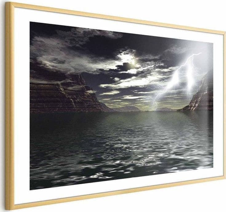 Poster - Storm Over the Lake in Poster e stampe Collezione Casa - Trebisacce, commercioVirtuoso.it