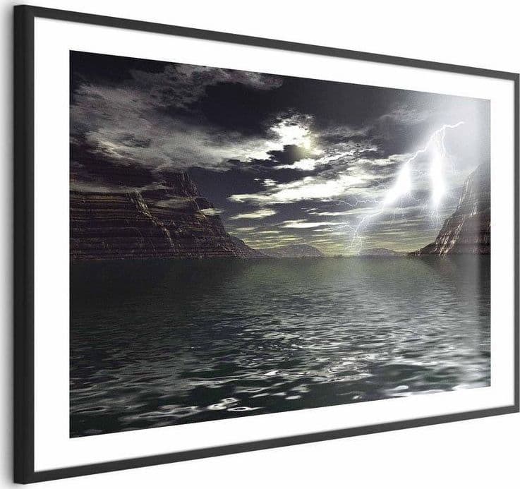 Poster - Storm Over the Lake in Poster e stampe Collezione Casa - Trebisacce, commercioVirtuoso.it