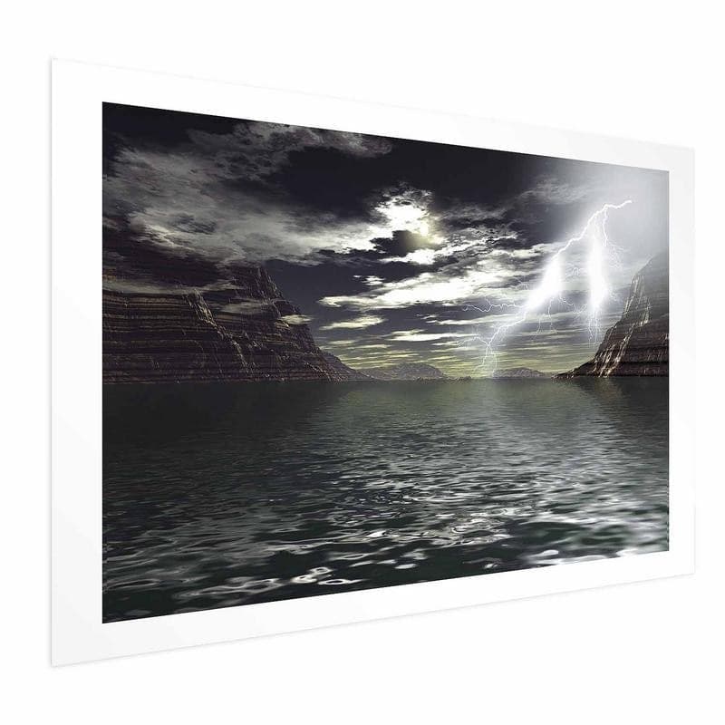 Poster - Storm Over the Lake in Poster e stampe Collezione Casa - Trebisacce, commercioVirtuoso.it