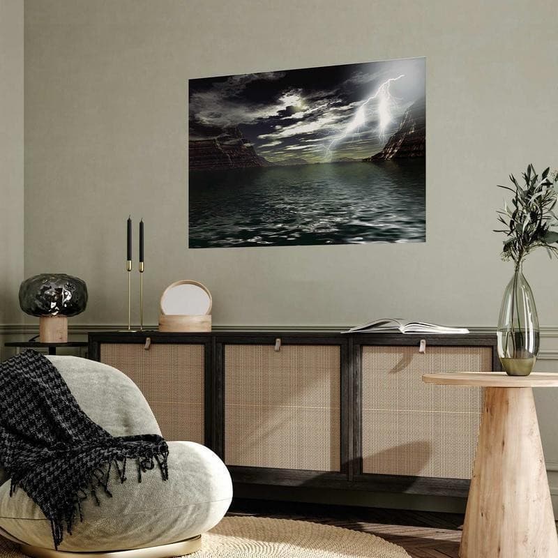 Poster - Storm Over the Lake in Poster e stampe Collezione Casa - Trebisacce, commercioVirtuoso.it