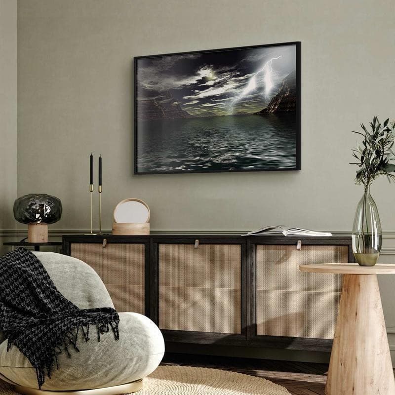 Poster - Storm Over the Lake in Poster e stampe Collezione Casa - Trebisacce, commercioVirtuoso.it