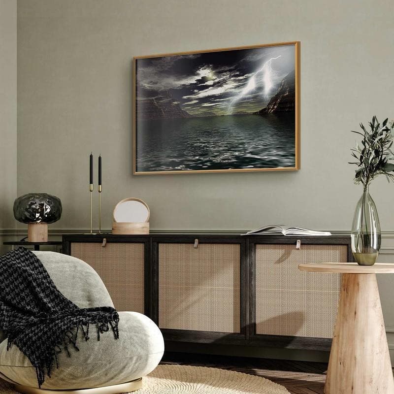 Poster - Storm Over the Lake in Poster e stampe Collezione Casa - Trebisacce, commercioVirtuoso.it