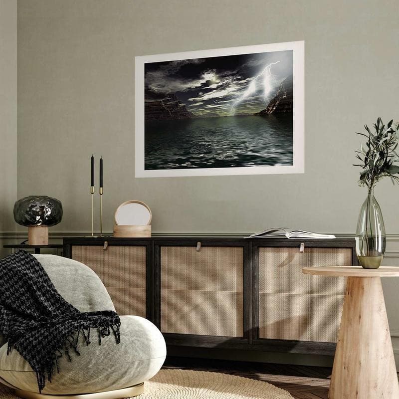 Poster - Storm Over the Lake in Poster e stampe Collezione Casa - Trebisacce, commercioVirtuoso.it
