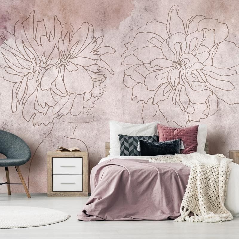 Carta da Parati Affresco con Fiori in Carta da parati Collezione Casa - Trebisacce, commercioVirtuoso.it