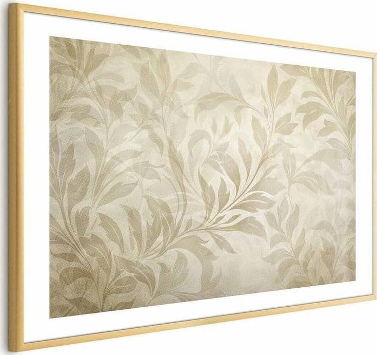 Poster - Sand-colored Leaves and Vines in Poster e stampe Collezione Casa - Trebisacce, commercioVirtuoso.it