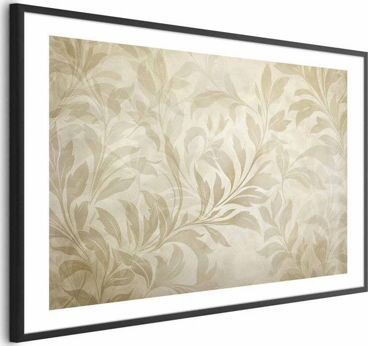 Poster - Sand-colored Leaves and Vines in Poster e stampe Collezione Casa - Trebisacce, commercioVirtuoso.it
