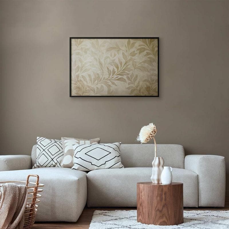 Poster - Sand-colored Leaves and Vines in Poster e stampe Collezione Casa - Trebisacce, commercioVirtuoso.it