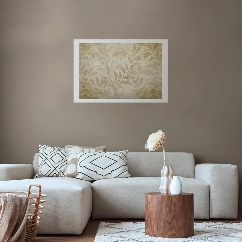 Poster - Sand-colored Leaves and Vines in Poster e stampe Collezione Casa - Trebisacce, commercioVirtuoso.it