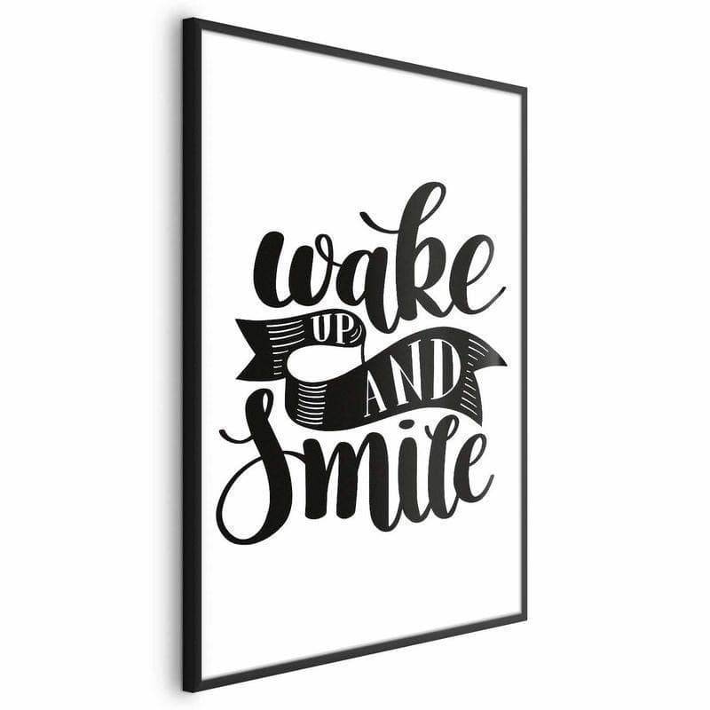 Poster - Wake Up and Smile in Poster e stampe Collezione Casa - Trebisacce, commercioVirtuoso.it