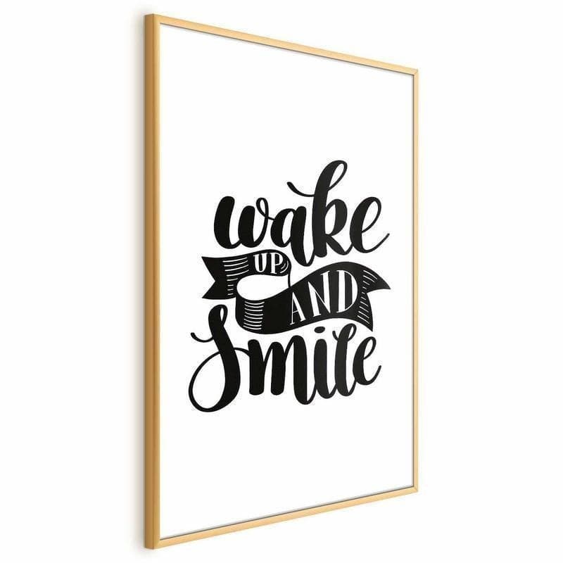 Poster - Wake Up and Smile in Poster e stampe Collezione Casa - Trebisacce, commercioVirtuoso.it