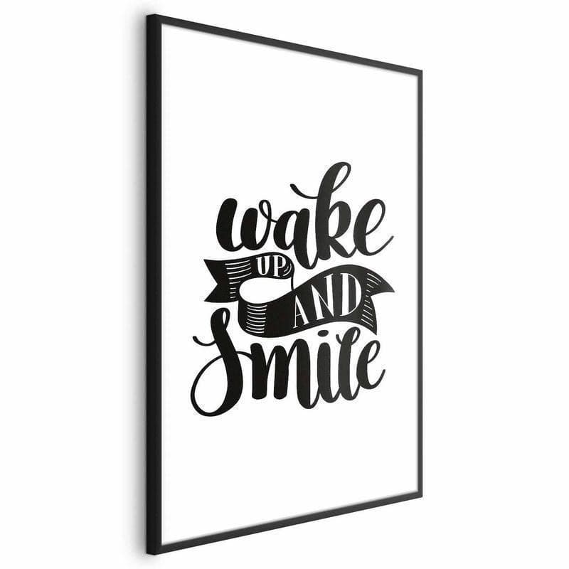 Poster - Wake Up and Smile in Poster e stampe Collezione Casa - Trebisacce, commercioVirtuoso.it