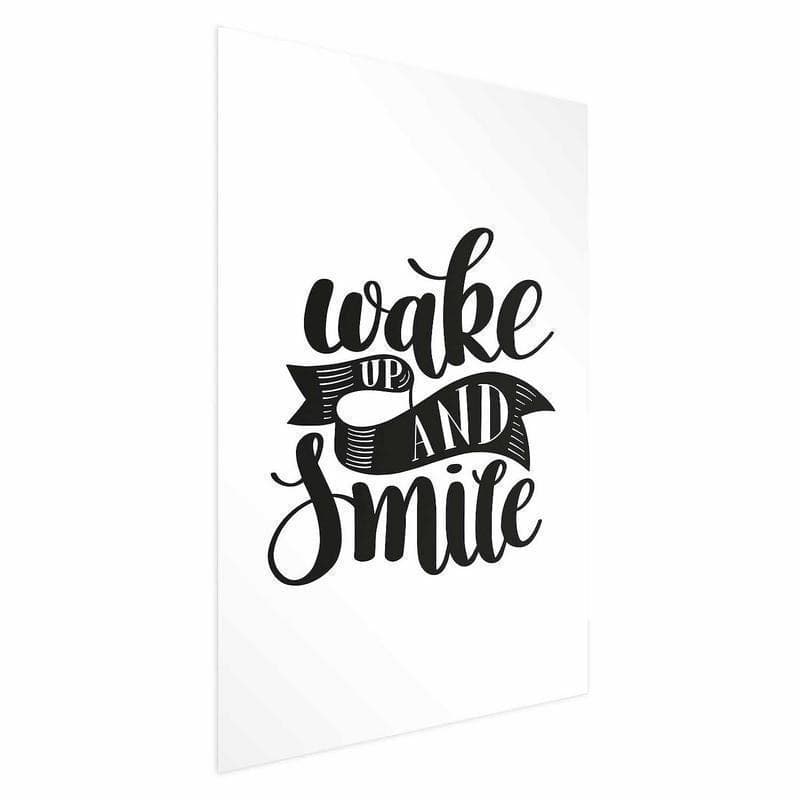 Poster - Wake Up and Smile in Poster e stampe Collezione Casa - Trebisacce, commercioVirtuoso.it