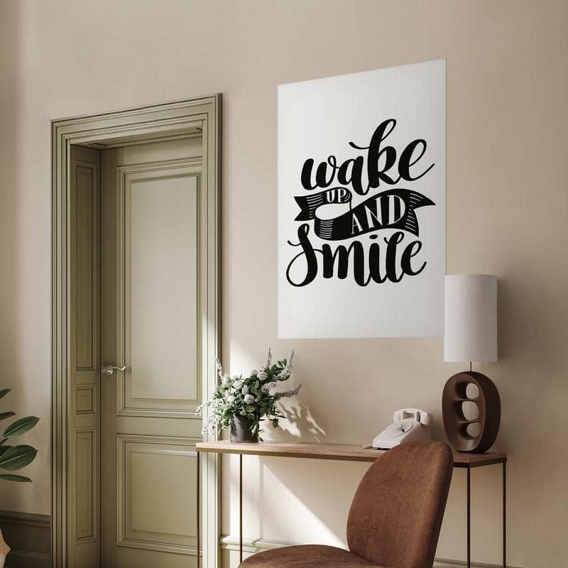 Poster - Wake Up and Smile in Poster e stampe Collezione Casa - Trebisacce, commercioVirtuoso.it