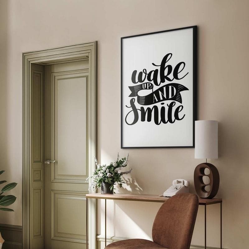 Poster - Wake Up and Smile in Poster e stampe Collezione Casa - Trebisacce, commercioVirtuoso.it