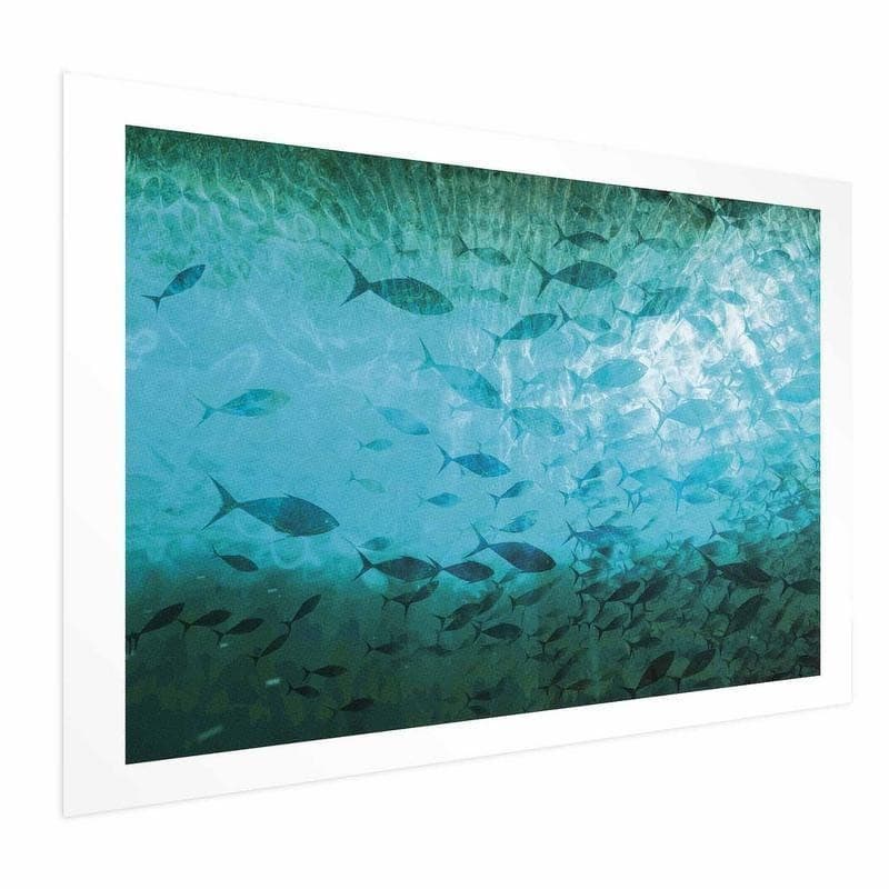 Poster - Group of Dark Fish in Poster e stampe Collezione Casa - Trebisacce, commercioVirtuoso.it