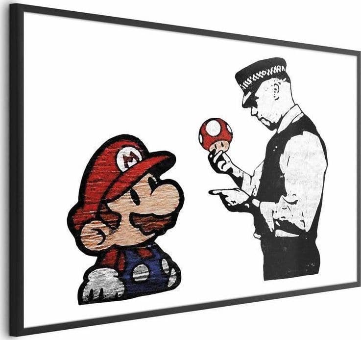 Poster - Banksy: Mushroom Picker in Poster e stampe Collezione Casa - Trebisacce, commercioVirtuoso.it