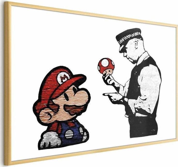 Poster - Banksy: Mushroom Picker in Poster e stampe Collezione Casa - Trebisacce, commercioVirtuoso.it
