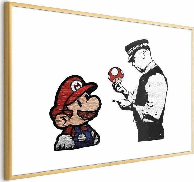 Poster - Banksy: Mushroom Picker in Poster e stampe Collezione Casa - Trebisacce, commercioVirtuoso.it