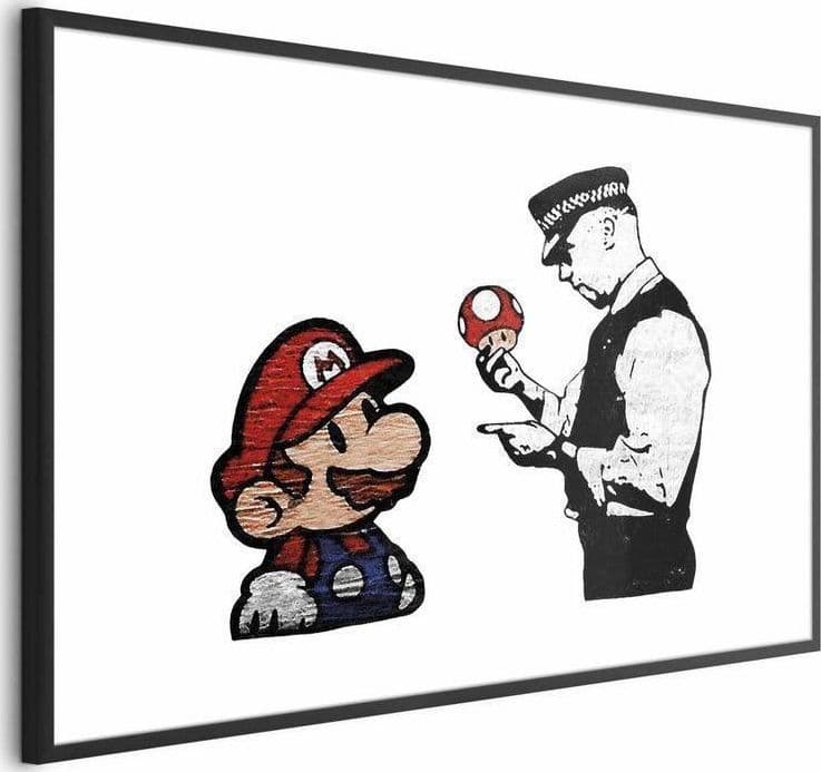 Poster - Banksy: Mushroom Picker in Poster e stampe Collezione Casa - Trebisacce, commercioVirtuoso.it