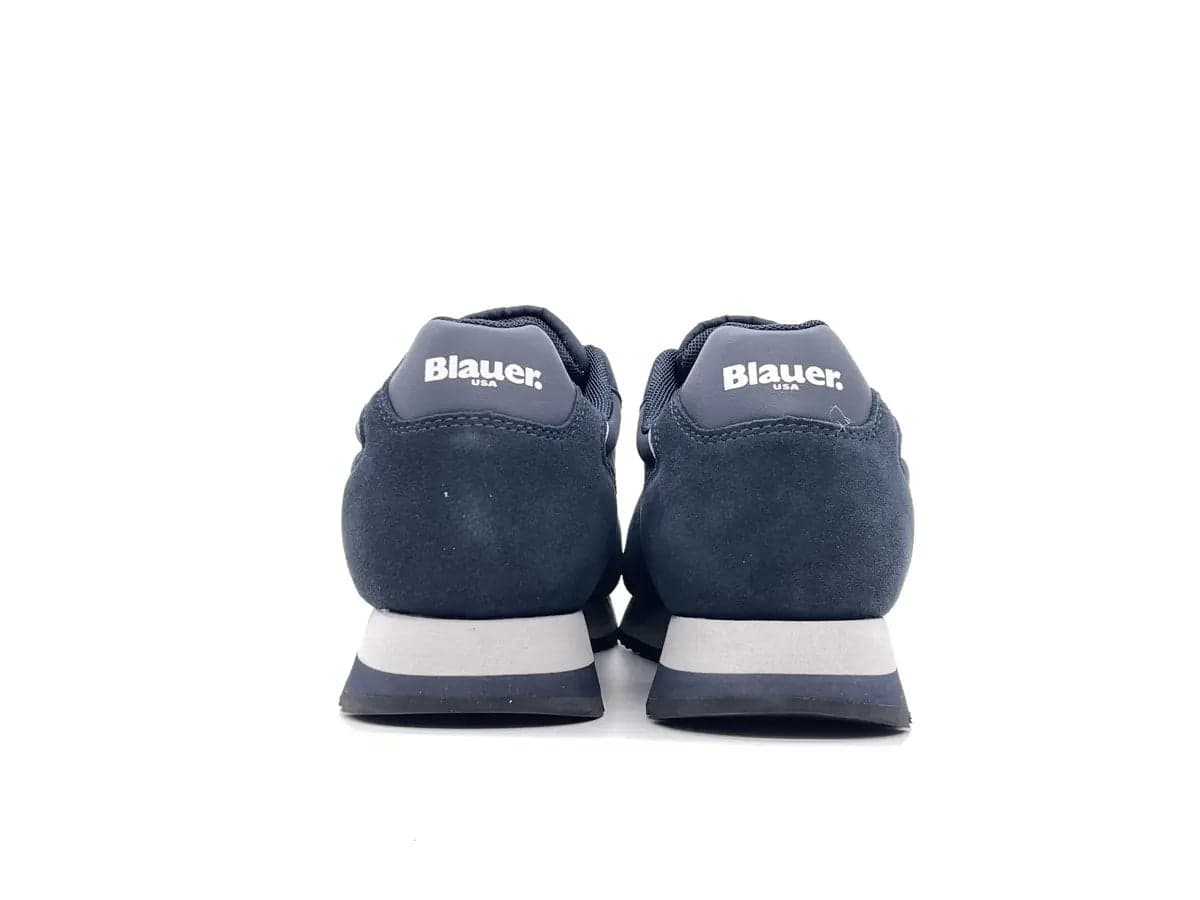 BLAUER Sneakers uomo Queens05 in camoscio e tessuto Navy in Sneaker casual Calzature Durello - Agna, commercioVirtuoso.it