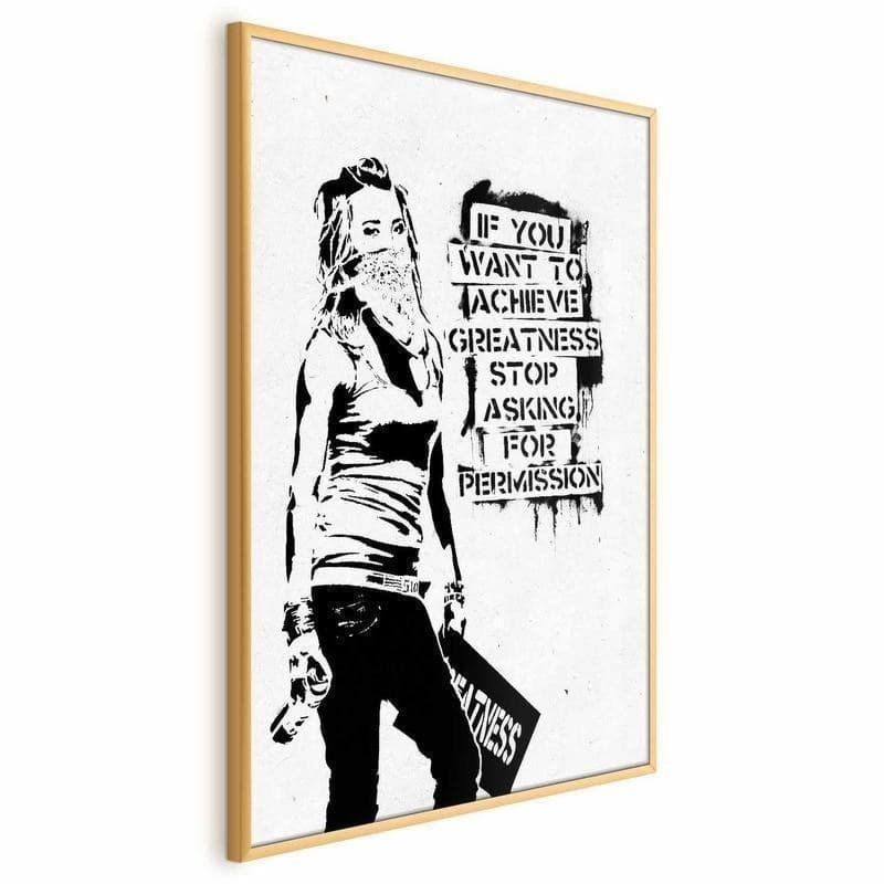 Poster - Girl with Graffiti in Poster e stampe Collezione Casa - Trebisacce, commercioVirtuoso.it